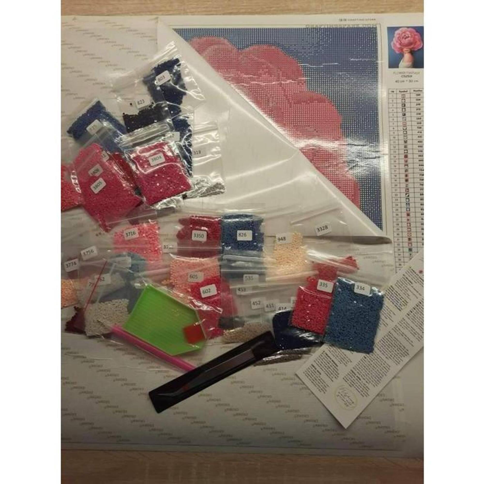 Crafting Spark Red Cadillac Painting by Numbers Kit